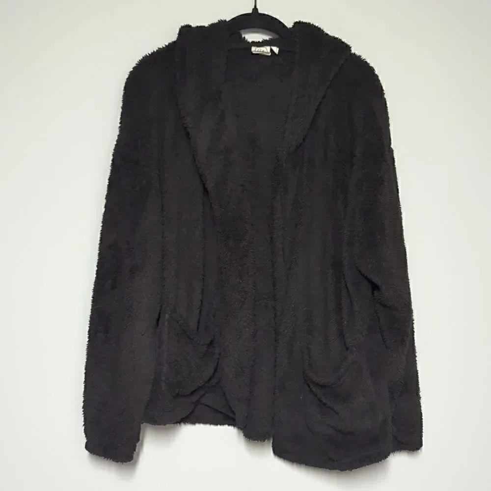 Grace & Emma Hooded Open Front Sherpa
